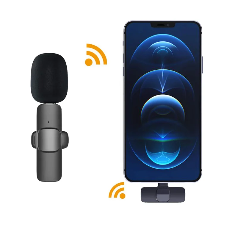 

Wireless Lapel Lavalier Microphone PC for Android Phone Camera Mic Portable External Buttonhole Microphones For iPhone Type-C