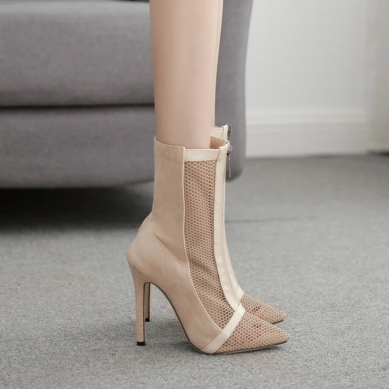 2020 женские модные сандалии с острым носком и закрытой пяткой пикантные ботинки