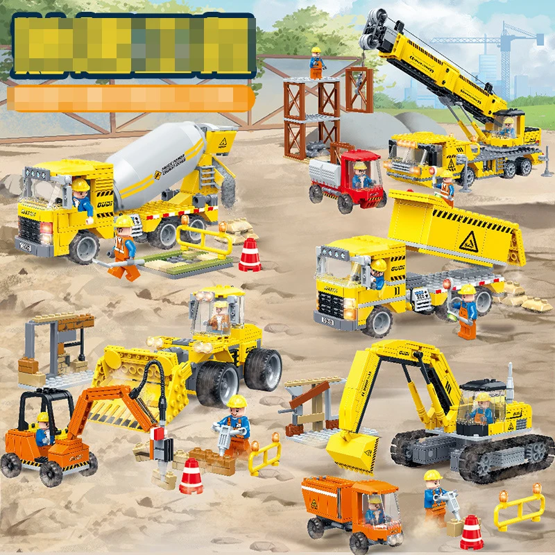 Классная Инженерная команда technic city 1332 шт строительные блоки детские развивающие