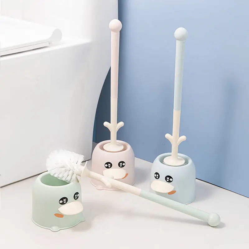 

Домашняя креативная щетка для унитаза без мертвых углов, мягкая щетка для туалета, длинная ручка унитаза, милый инструмент для чистки туале...