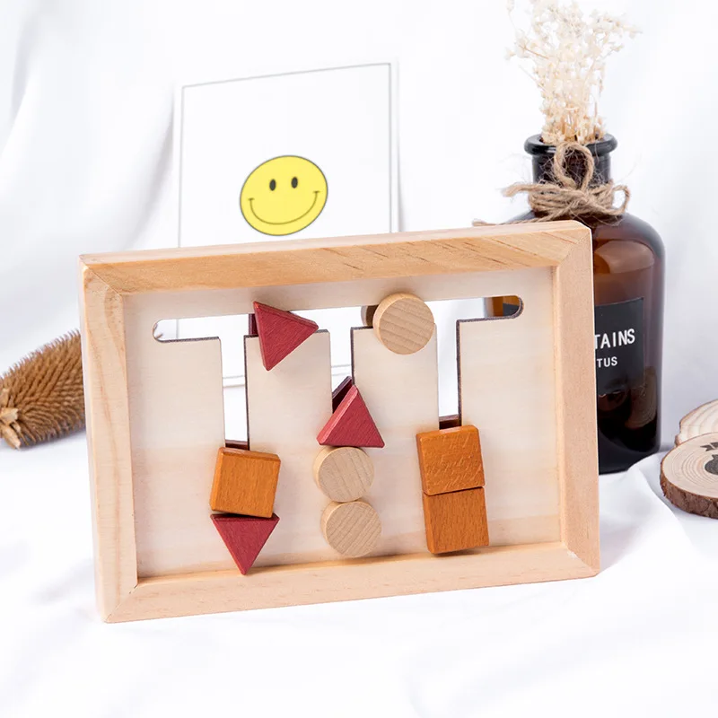 Игрушка Монтессори для детей деревянная обучающая форма подходящая игрушка