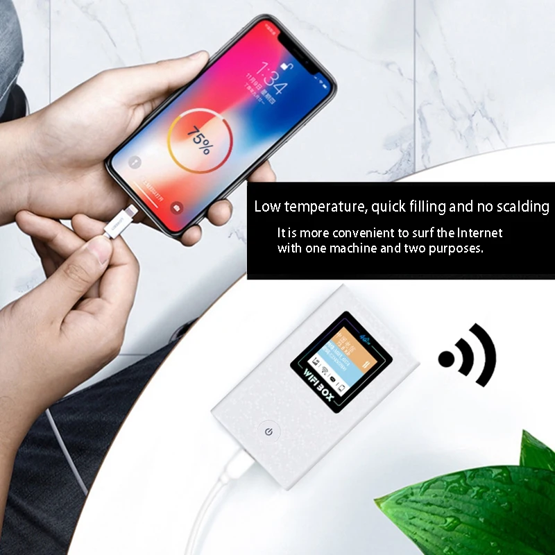 Portable 4G Wifi Router Lte Wireless 6800MAh Battery Power Bank Hotspot Unlocked Car Mobile with Sim Card Slot | Компьютеры и офис