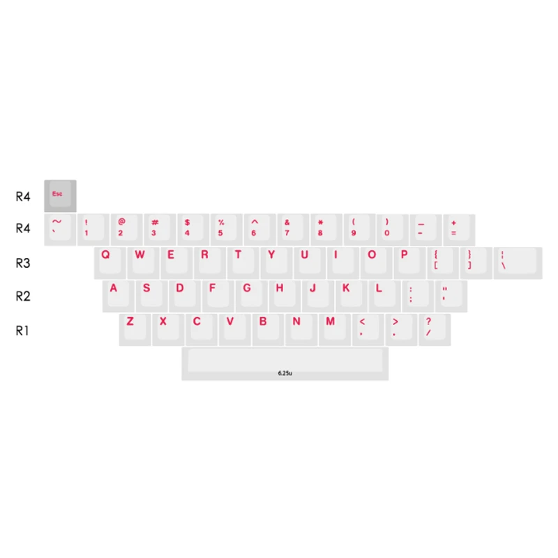 Red F Base Kit x1 Красный шрифт краситель Sub Keycaps набор толстый PBT пластик 139 Вишневый профиль механическая клавиатура Gh60 Xd60 Xd84 Cospad Rs96 Zz96 Fc660 - Цвет: Red F Base Kit x1