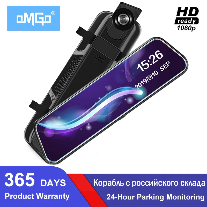 10 ''ips сенсорный видеорегистратор Full HD 1080P Автомобильный поток медиа зеркало
