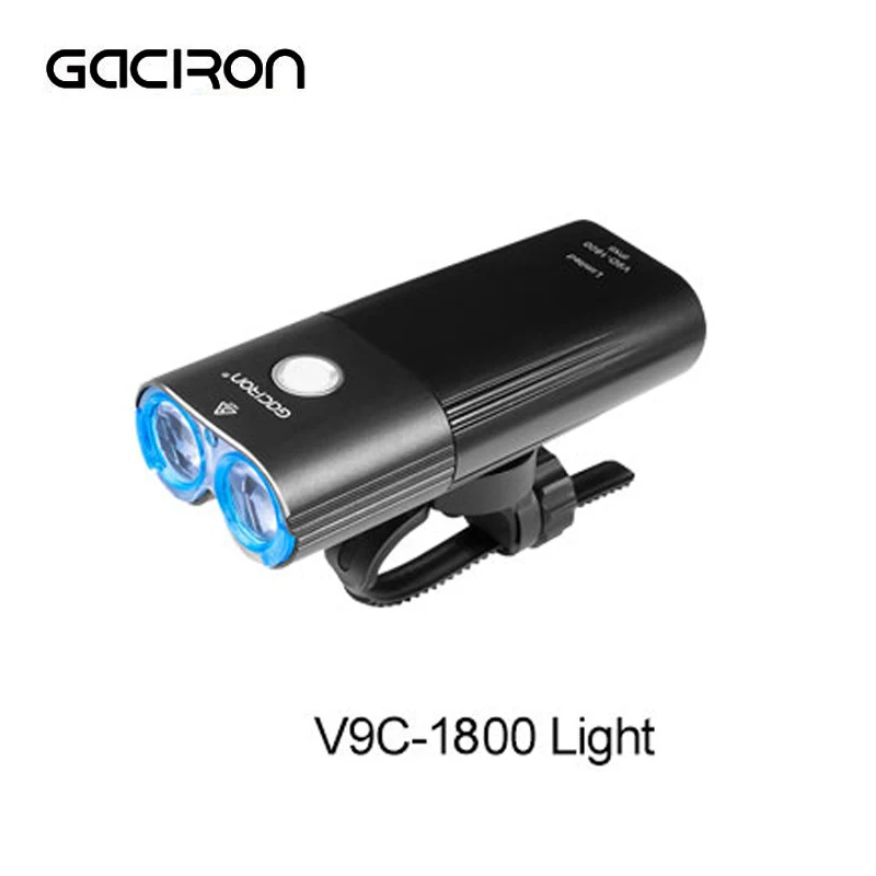 1800LM GACIRON 400/600/800/1000/1600/1800 Люмен USB Перезаряжаемые велосипед светодиодный головной светильник велосипед передний Фонарь велосипедный светодиодный Водонепроницаемый светильник - Цвет: 1800LM