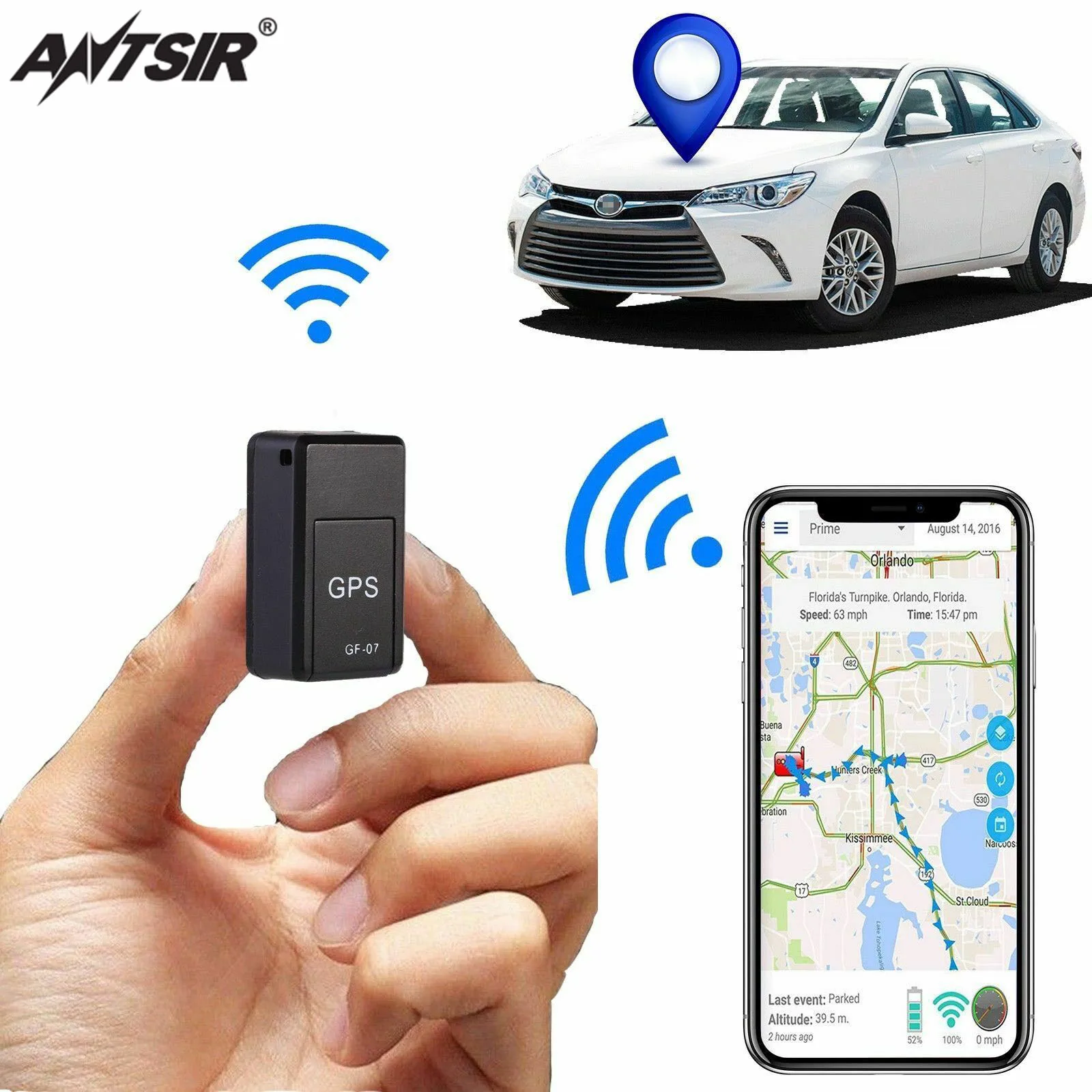 Автомобильный магнитный мини-трекер GPS в режиме реального времени | Автомобили и