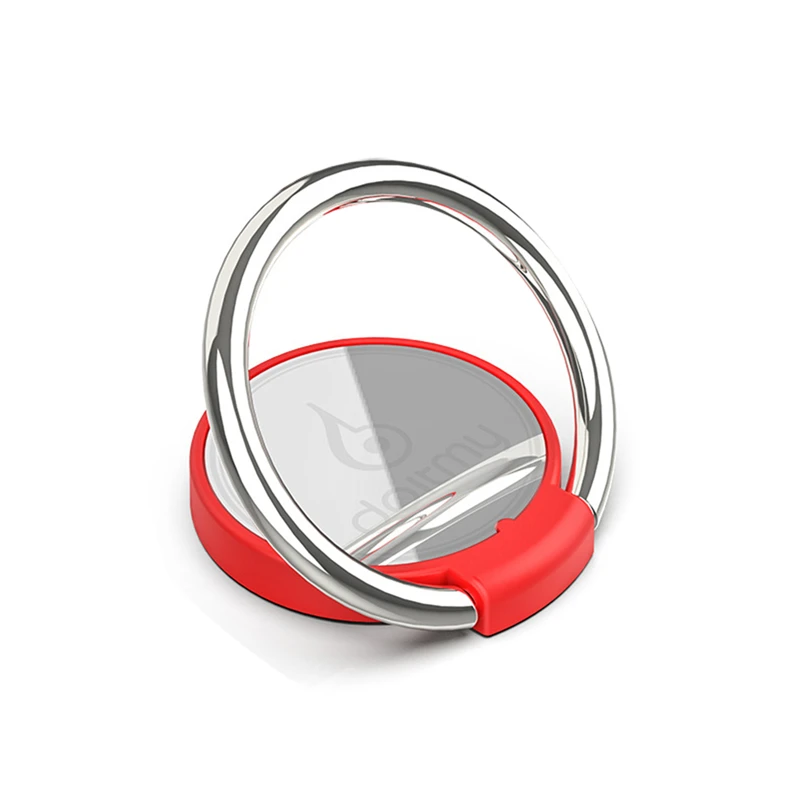Red with Logo OBSHI Новое поступление фантастический металлический круглый многофункциональный автомобильный держатель для телефона кольцо Пряжка мобильный чехол для телефона кронштейн для телефона - Цвет: Red with Logo