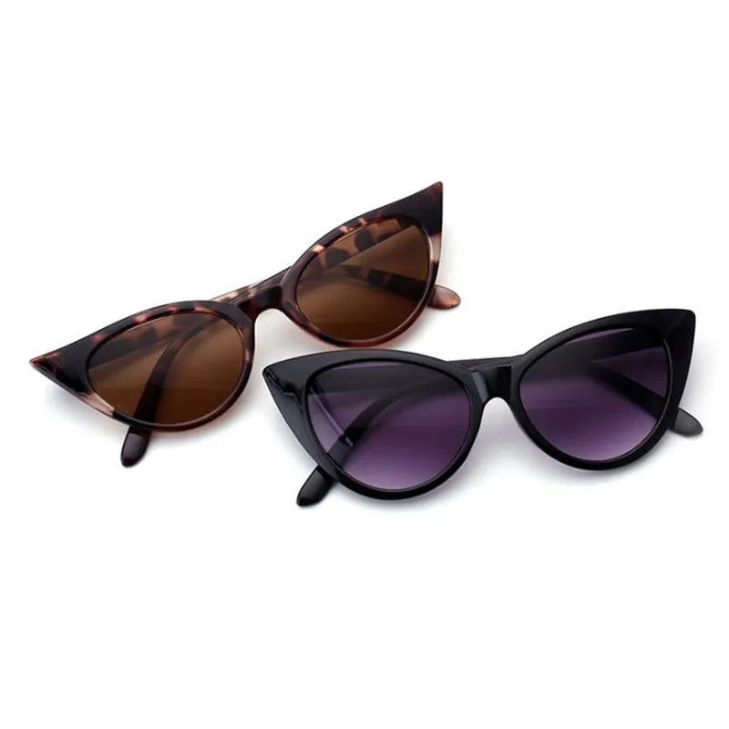 Солнцезащитные очки кошачий глаз для женщин и мужчин большие винтажные