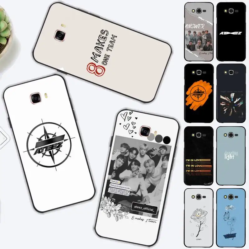 

FHNBLJ ATEEZ Phone Case for Samsung J4 plus J2prime J5 J6 plus 2016 J7 8 core 2017