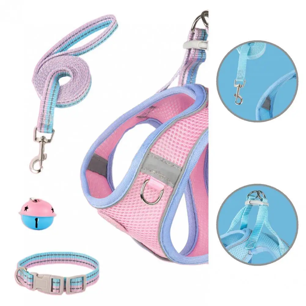 

Comfortable to Wear Skin Friendly Pet Vest Chest Strap Traction Rope Kit for Pet Training