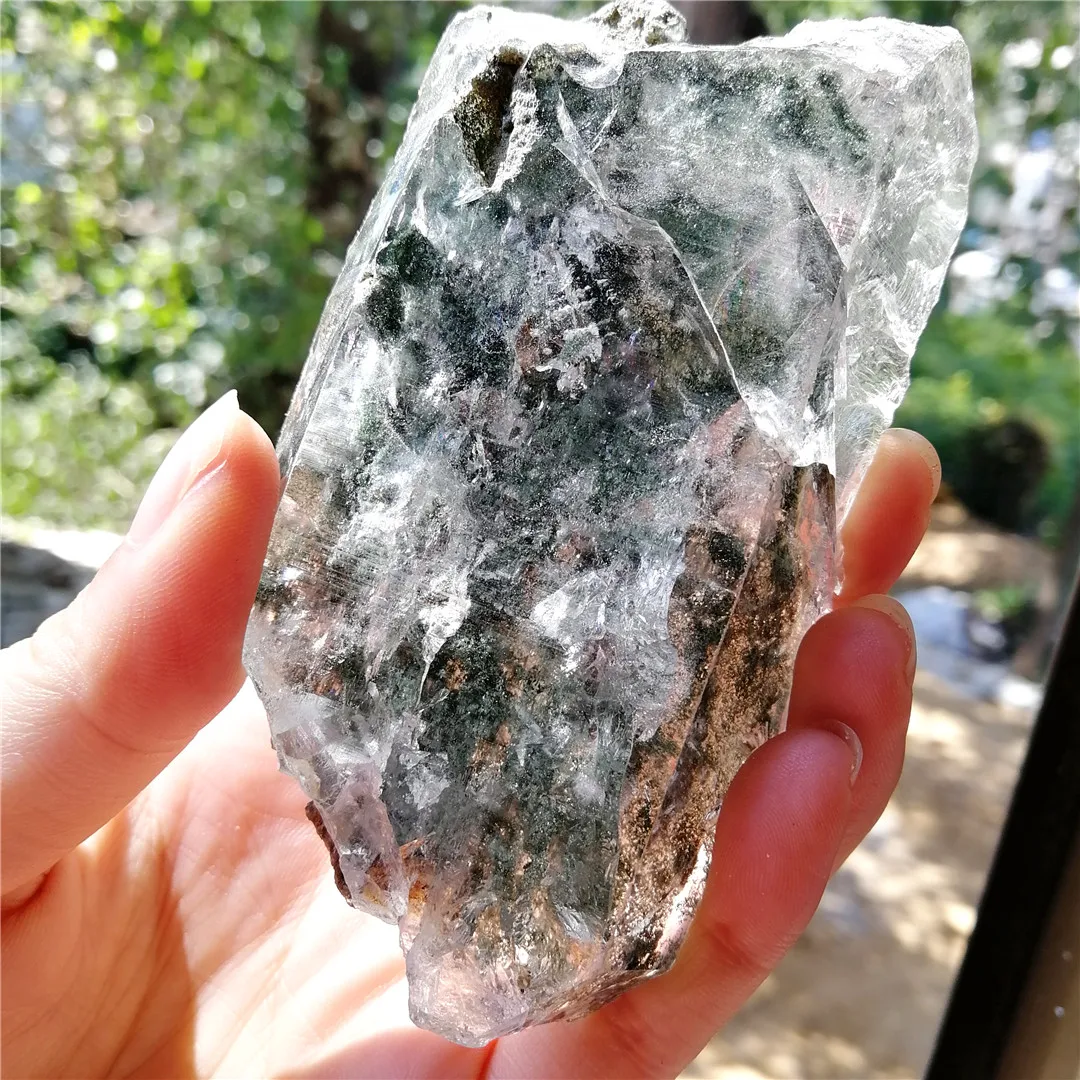 

156g Natural Stones Garden Phantom Quartz Crystal Gemstones Specimen Healing Crystals Gift Raw Minerals Collection Chakra Decor