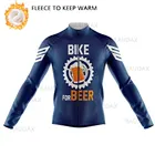 Зимняя велосипедная одежда, новинка 2020, Мужская теплая флисовая веломайка с длинным рукавом, командная уличная Толстовка для горного и шоссейного велосипеда