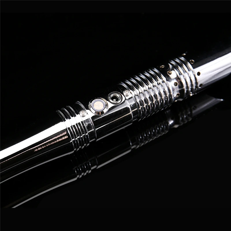 

CIELTAN Silver Lightsaber Electroplating Heavy Dueling RGB 82cm 1inch Blade 6 Sets Soundfonts Volume Adjustment Saber Laser Toys
