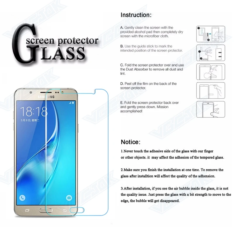 

9D Tempered Glass For Samsung Galaxy J2 J4 Core J5 J7 Prime Protective Glass Film A3 A5 A7 J3 J5 J7 Screen Protector