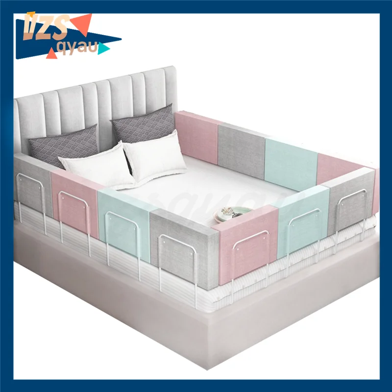 

Новая детская кровать рельсовая защита Регулируемая по высоте антистолкновенное ограждение детская кровать обычные мягкие ворота рельсов...