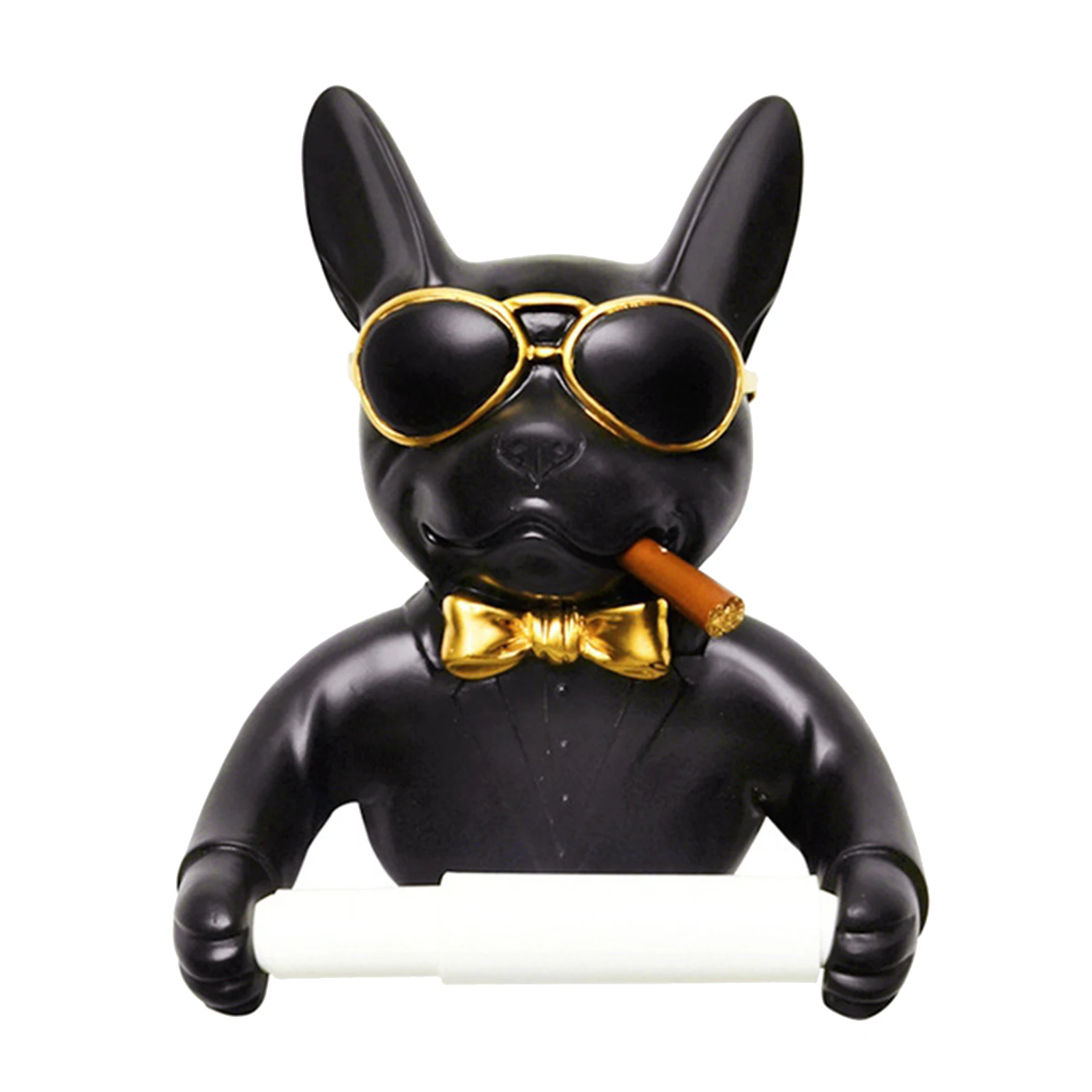 Поднос для держателя туалетной бумаги статуэтка собаки подставка рулона из