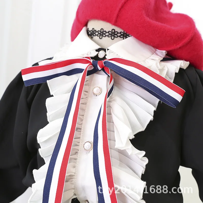 Костюм для девочек 2019 г. Новая Осенняя модная детская одежда кружевная рубашка с