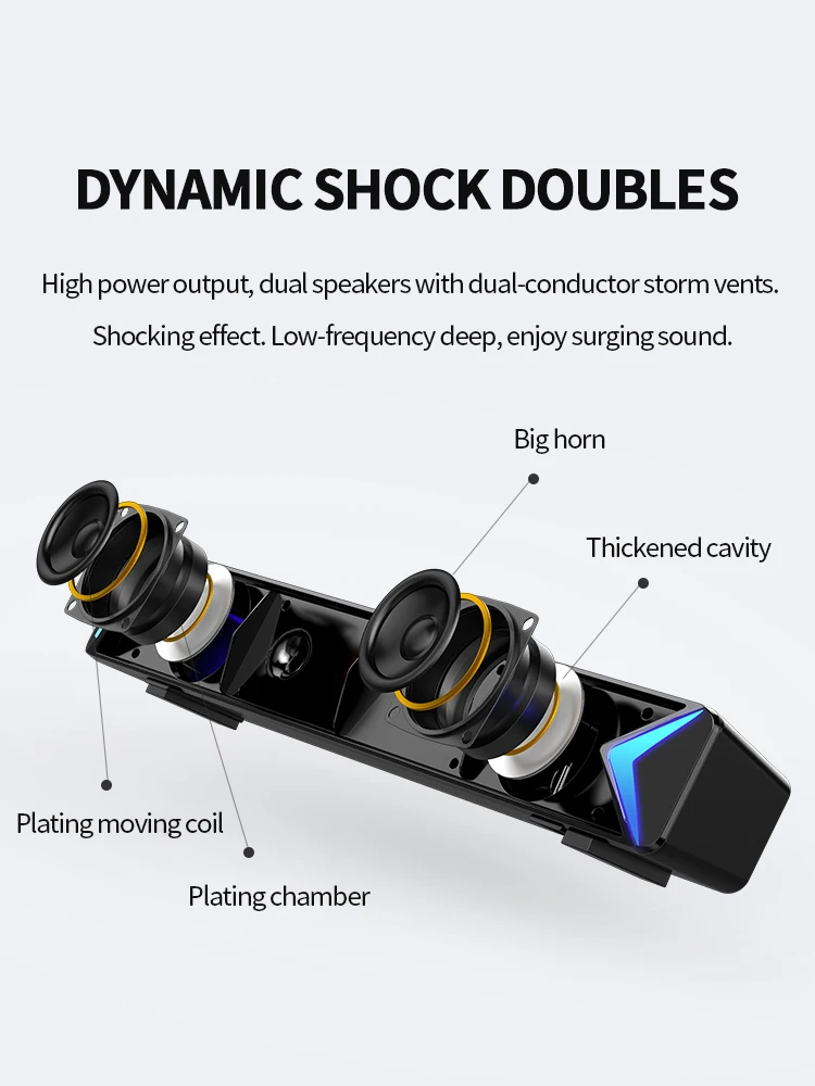 Беспроводной Bluetooth 5 0 динамик Бумбокс Саундбар ТВ сабвуфер переносная книжная