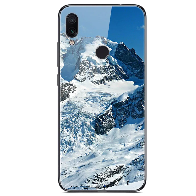 43 6,3 ''для xiaomi Redmi Note 7, чехол из закаленного стекла, мягкий бампер, 3D печать, чехол для xiaomi Redmi Note 7, Note7 Pro 7 S, чехол для телефона - Цвет: 43