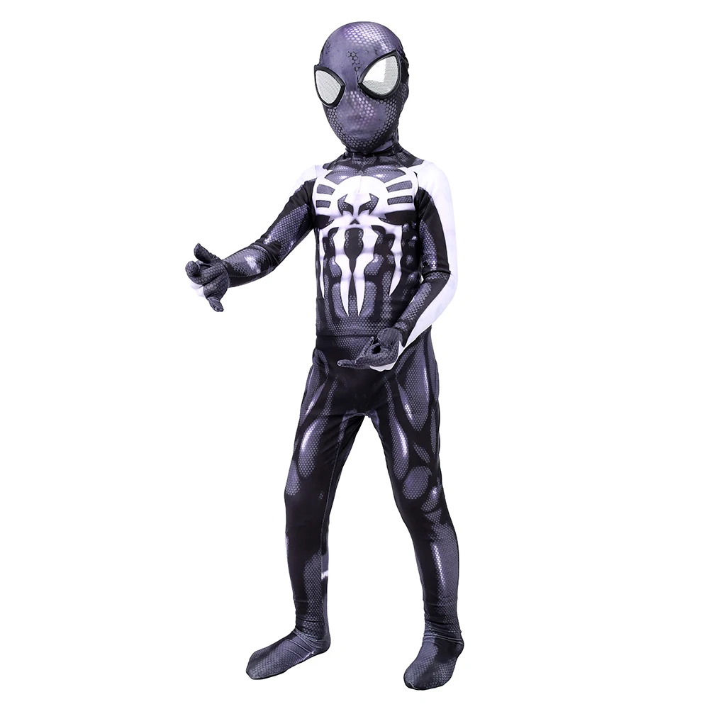 Venom/Spider-man Детский костюм из спандекса с 3D принтом черный симбиотом Веном