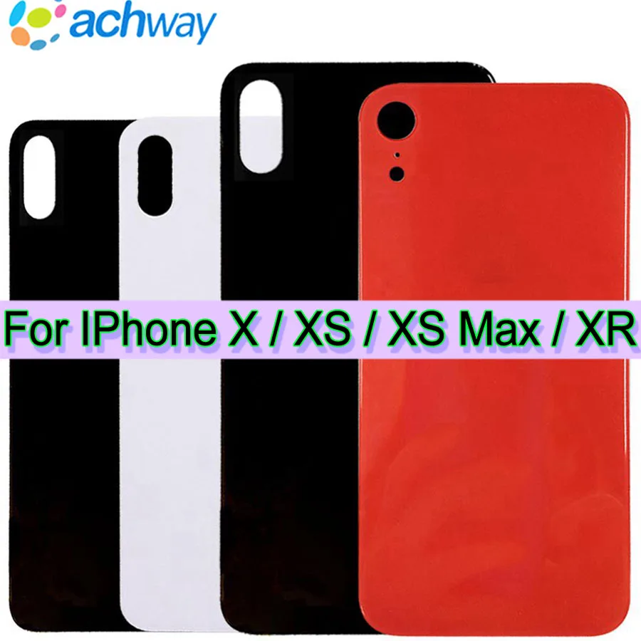 

Задняя стеклянная крышка батарейного отсека для iPhone 10 X, корпус XR, чехол для Apple iPhone XS, Задняя стеклянная крышка XS MAX, сменный ЖК-дисплей