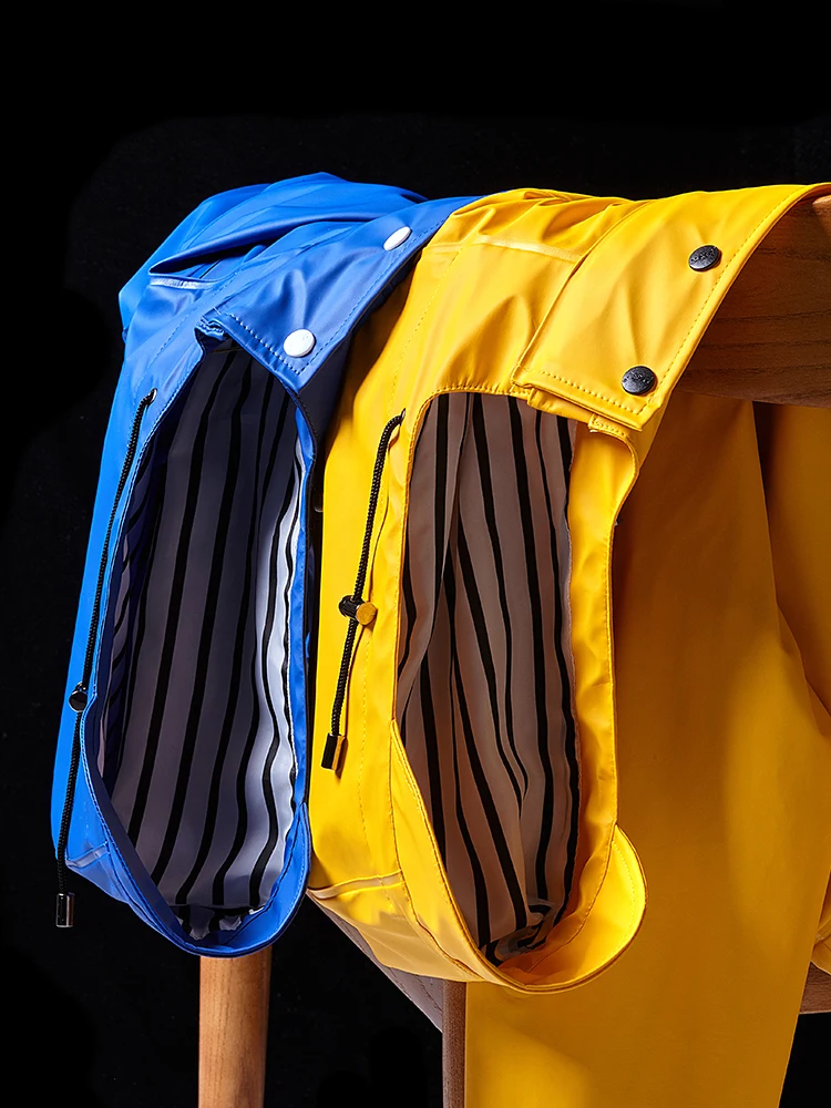 Длинная женская куртка с капюшоном прозрачный модный дождевик для взрослых