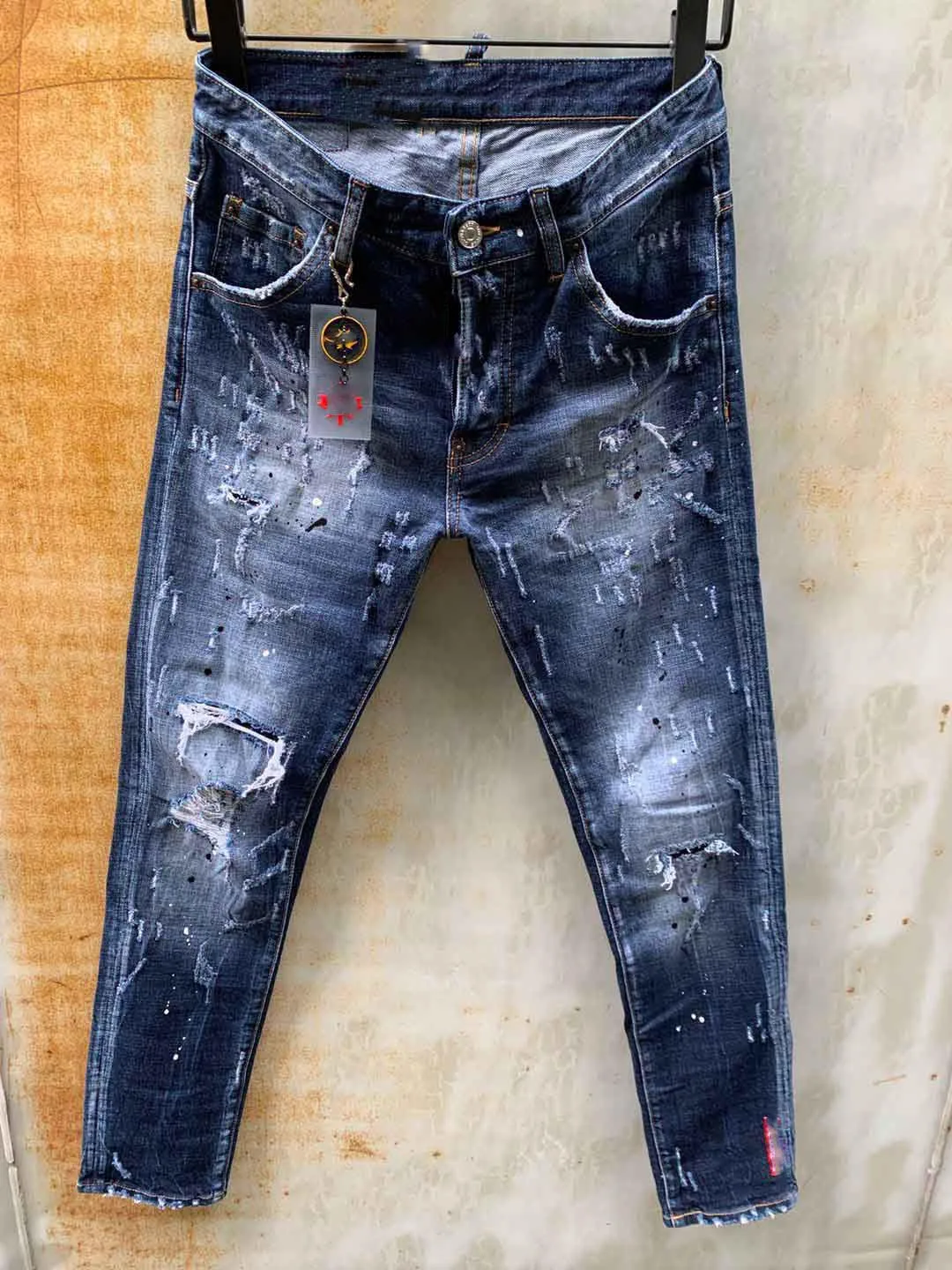 

Classic Men Casual Mid-Rise Straight Denim Jeans Long Pants Comfortable Trousers Loose Fit New Brand Menswear man's jeans