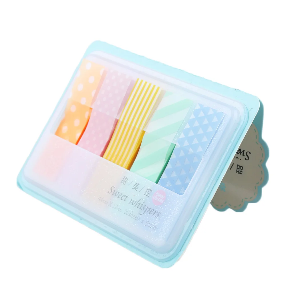 2 шт. милые каваи карамельные цветные наклейки для Пастер маркеры книга указатель