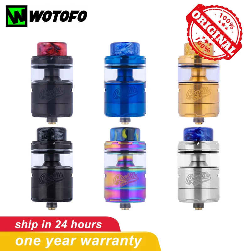Оригинальный Wotofo профиль Unity RTA бак 510 нить 25 мм атомайзер 0.13ohm электронные