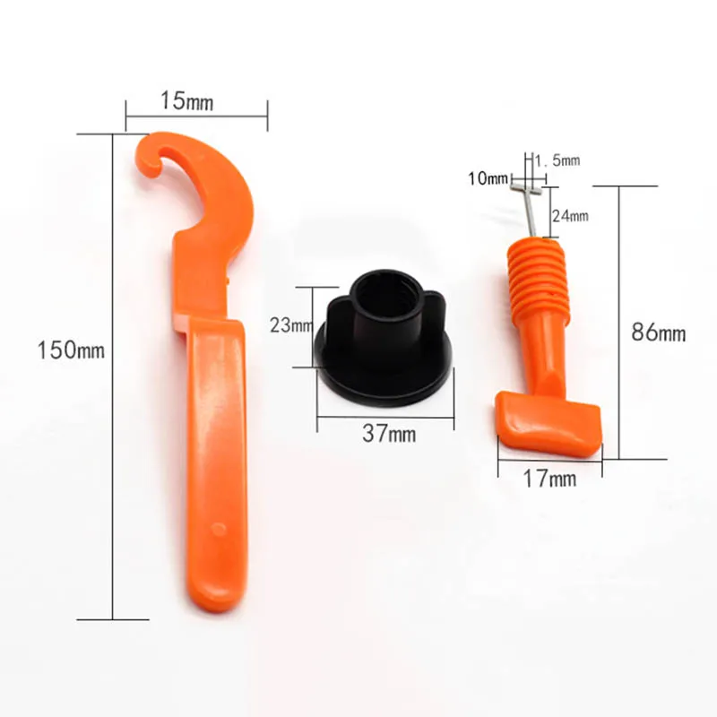 

50pcs Plastic Flat Ceramic Leveler Floor Wall Construction Tools Reusable Tile Leveling System Kits 889