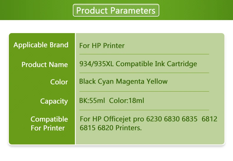 Plavetink 4 цвета 934 935 XL картридж с чернилами для принтера для hp 934 935 XL совместимый для hp Officejet Pro 6812 6820 6830 6815 принтер