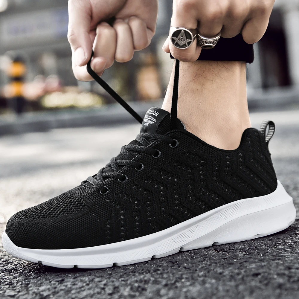 

REETENE Summer Men Casual Shoes Light Breathable Mesh Shoes Men Comfortable Sneakers For Men Big Size 39-46 Men'S Sport Shoes