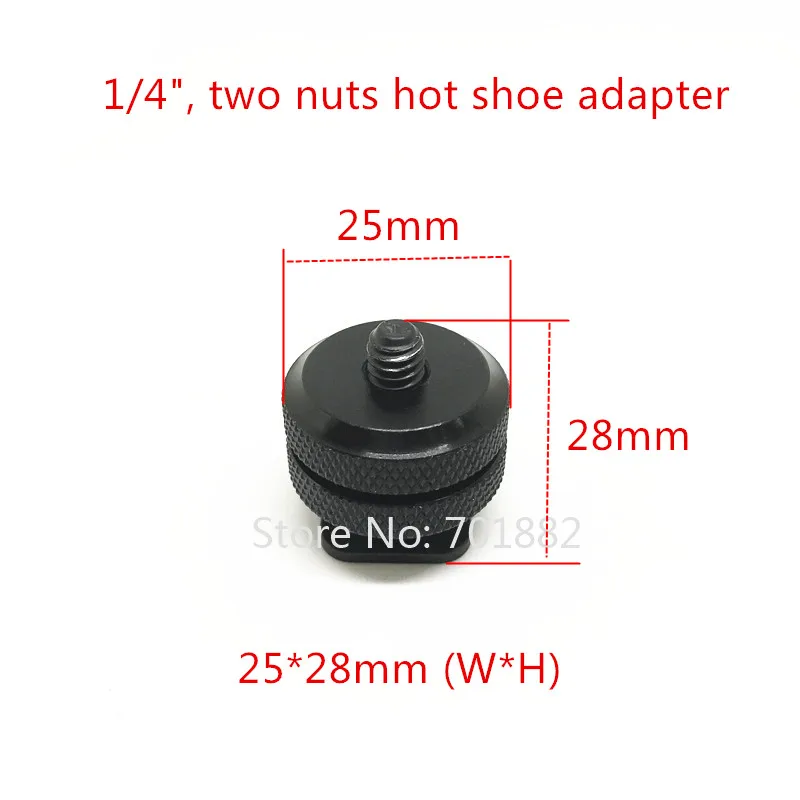Jadkinsta Camera Flash Light Hot Shoe Stand Adapter With 1/4"-20 3/8" Tripod Screw Mount for canon nikon camera Speedlite |