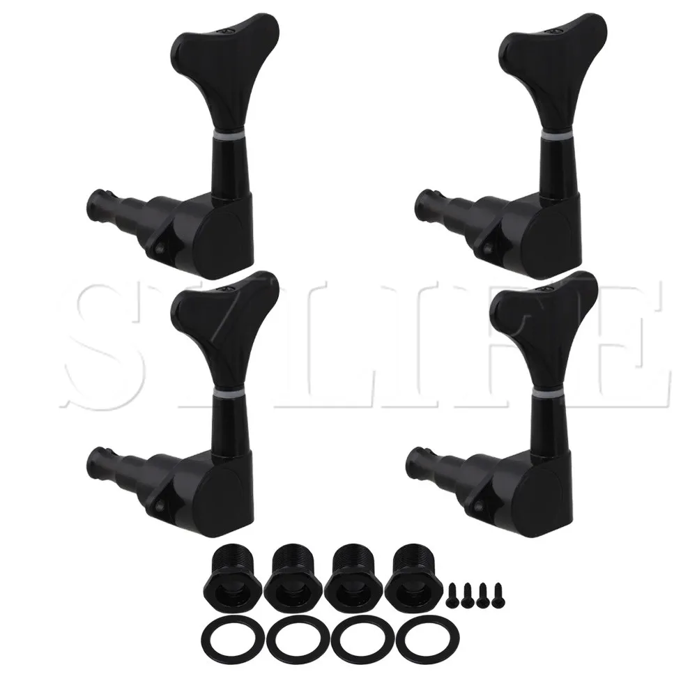 

Black Sealed BASS TUNERS Machine Heads Set 4 Left hand