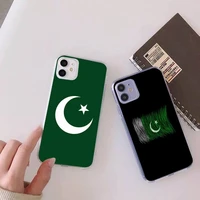 pakistan national flag phone case transparent for iphone 6 7 8 11 12 s mini pro x xs xr max plus