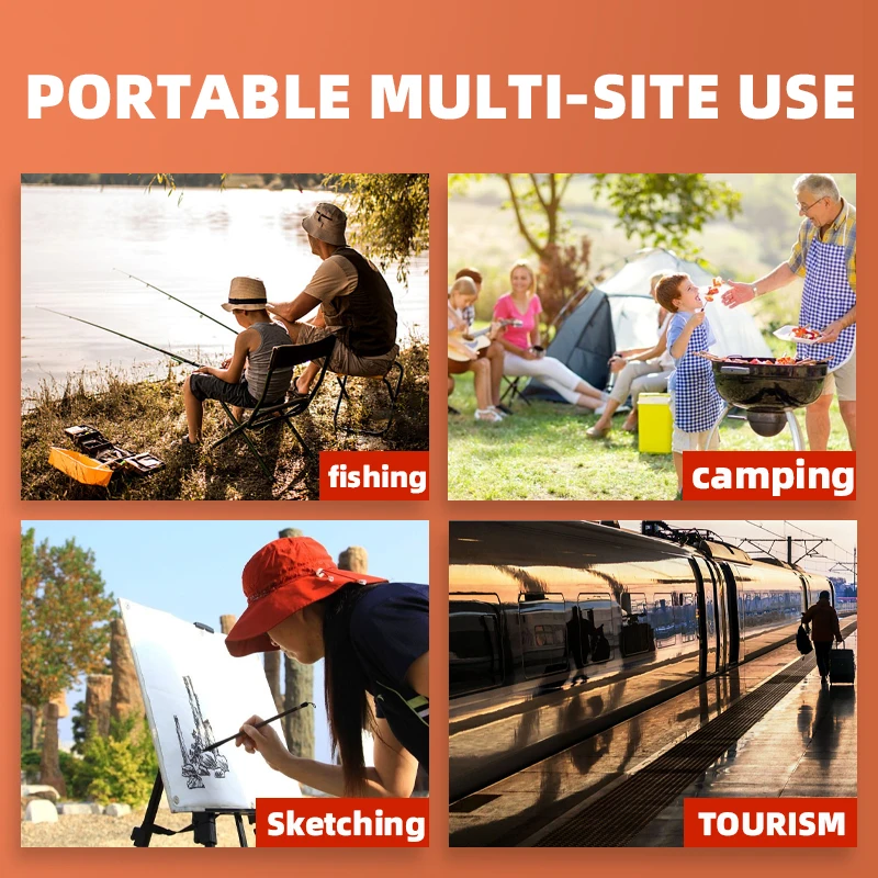 Fiyat JIADIAONI Balıkçılık Sandalyeler Katlanır Sandalye Superhard Yüksek Yük Açık Kamp Sandalyesi Taşınabilir Plaj Yürüyüş Balıkçılık Için