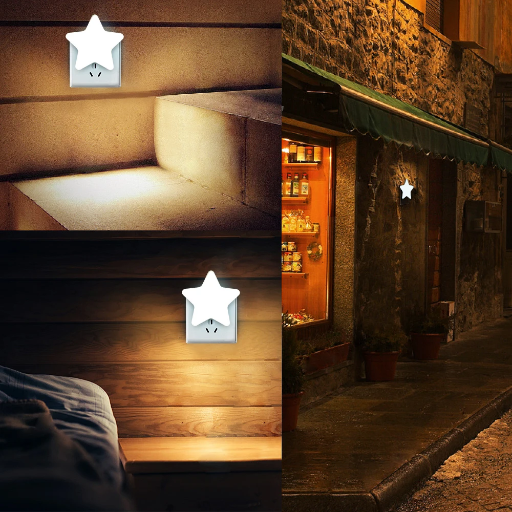 Star Light LED Plastic Shaped Sign-Lighted Wall Decor for Kids Room Living Dark Night Baby Sleeping | Дом и сад