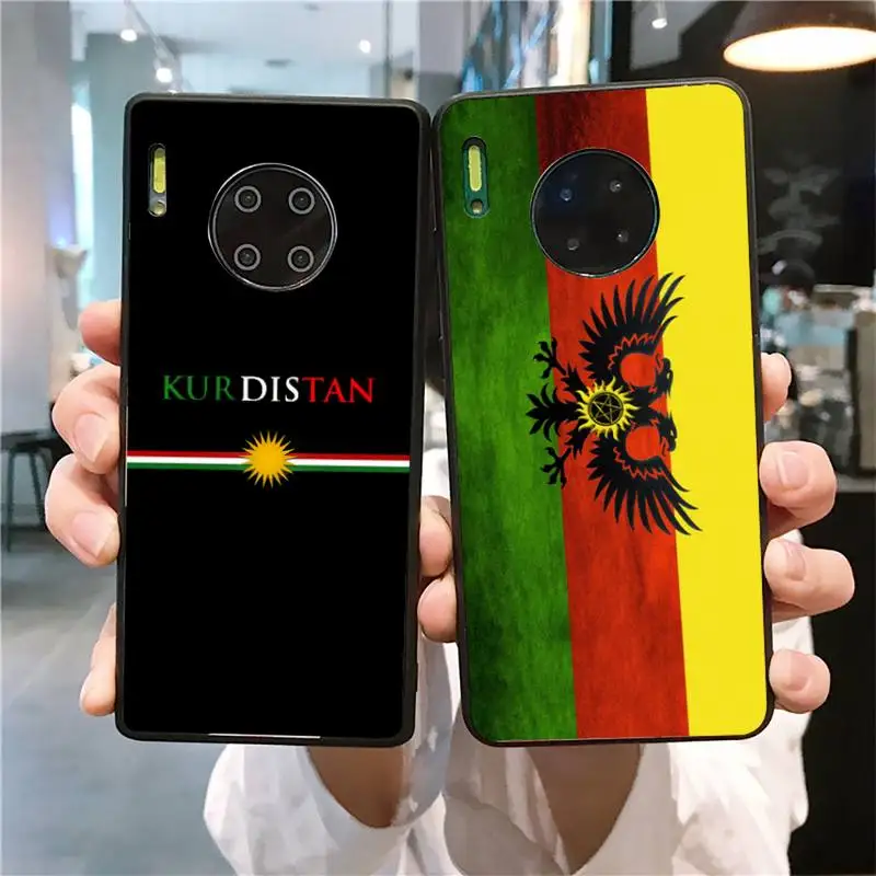 

YNDFCNB Kurdistan Flag Phone Case for Huawei Mate 20 10 9 40 30 lite pro X Nova 2 3i 7se