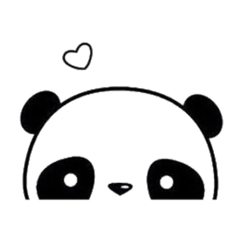 

Langru 16*12.4cm Cute Kawaii Hiding Panda Vinyl Cute Sticker Decals Accessories Jdm