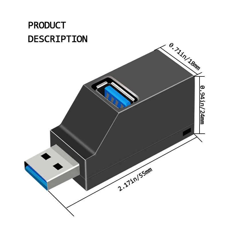 Высокоскоростной мини-концентратор данных USB 2 0 3 порта | Компьютеры и офис