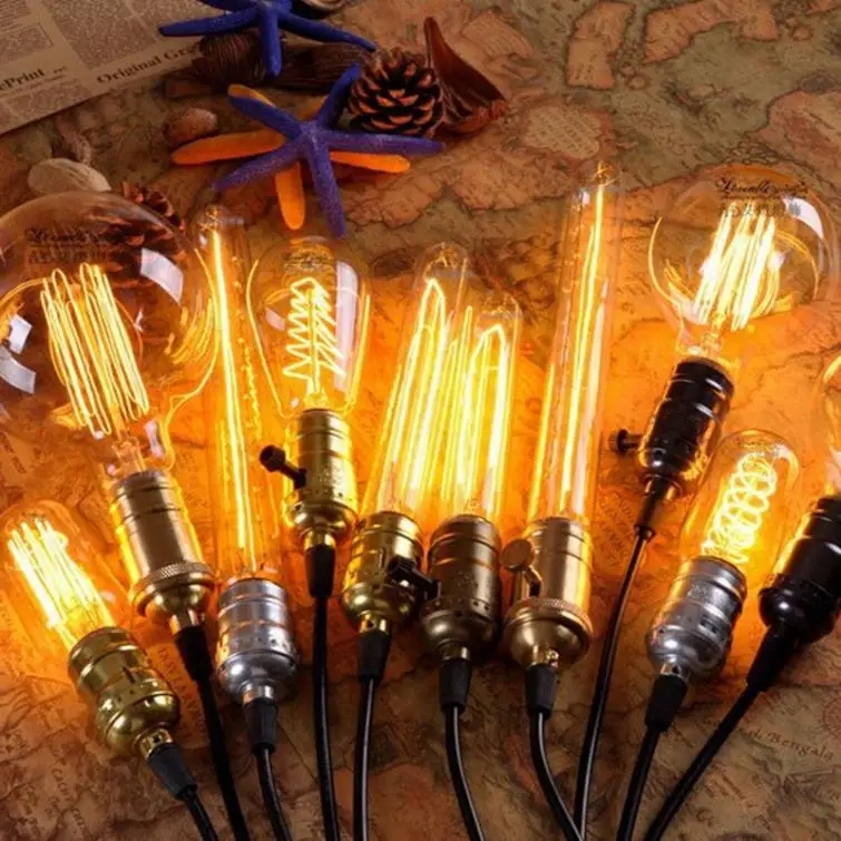 

E27 25W Edison Light Bulb Incandescent Bulb ST64 Retro Edison Lights Pendant Decoration Bulb Filament Bulb 220V