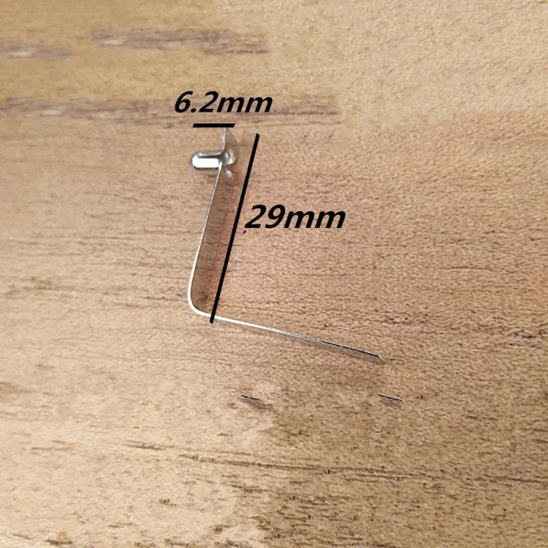 

50PCS Small Single Hollow V Shape Shrapnel Push Touch Button Spring Clip for 10-15mm Dia Tube Locking And Metal Clamps For Pipes