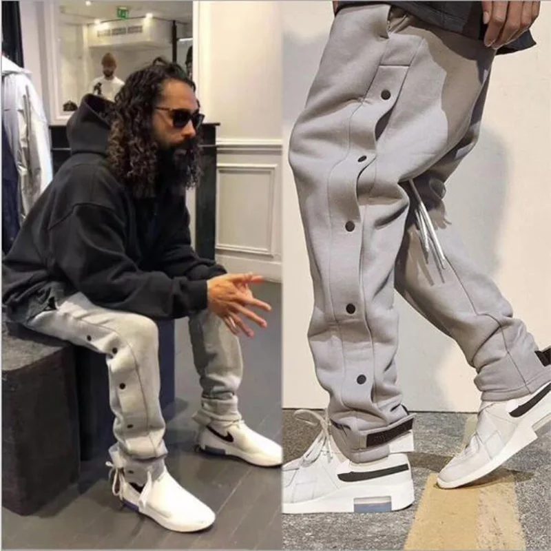 

2020 Autumn And Winter Men's Fashion Color Matching Straight High-Quality Cotton Casual Jogging Training Sports Hip-Hop Pants