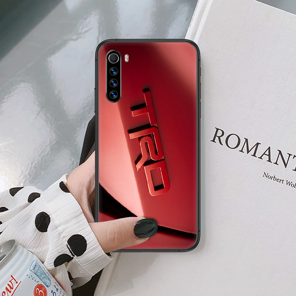 

Toyota tro Luxury Sport Car Phone Case For XIAOMI Redmi Note 3 4 5 6 7 8 9 Pro T S X Max Black Black Cell Cover Fashion