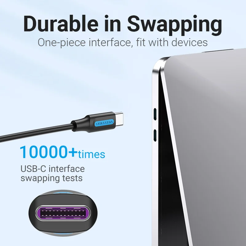 Кабель Vention usb-c/USB Type-C 100 Вт для Samsung S20 PD Macbook Pro поддержка быстрой зарядки 4 0 - купить