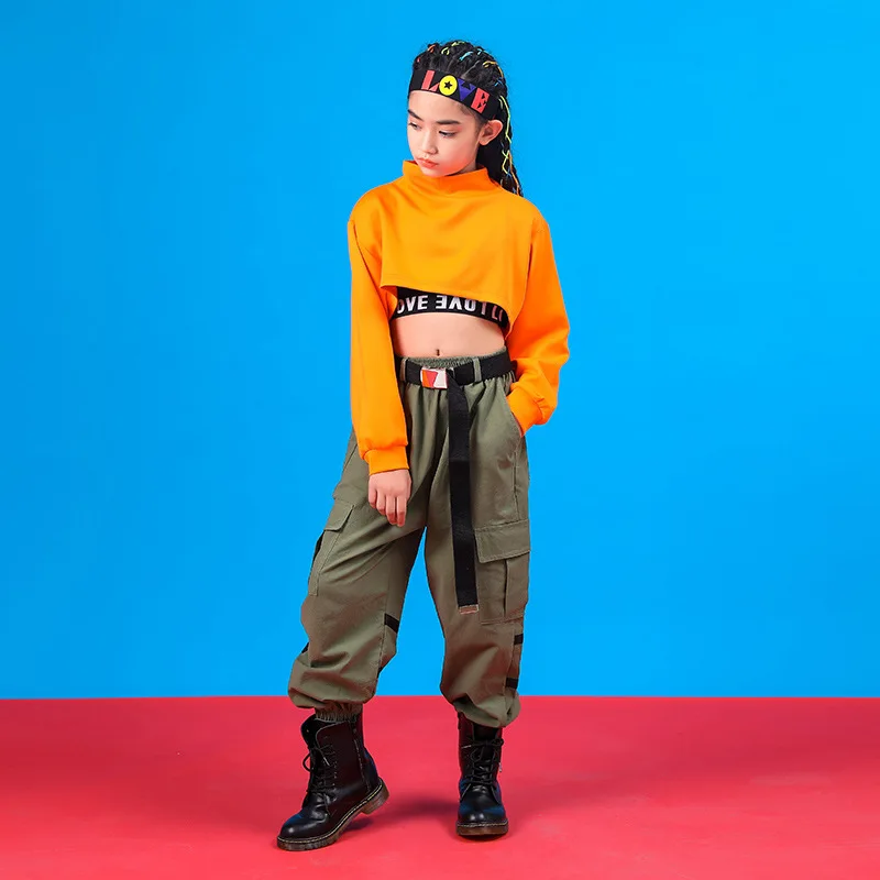 Модная детская одежда в стиле хип-хоп свитер с высоким воротом Топ Свободные