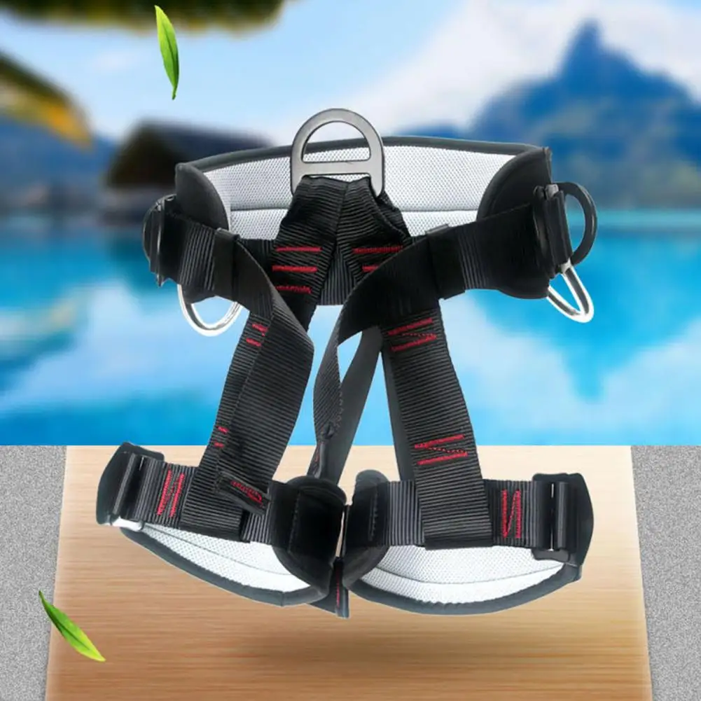 professional outdoor anti fall rescue climbing cave outdoor spider work half length seat belt half protection safety strap climb free global shipping