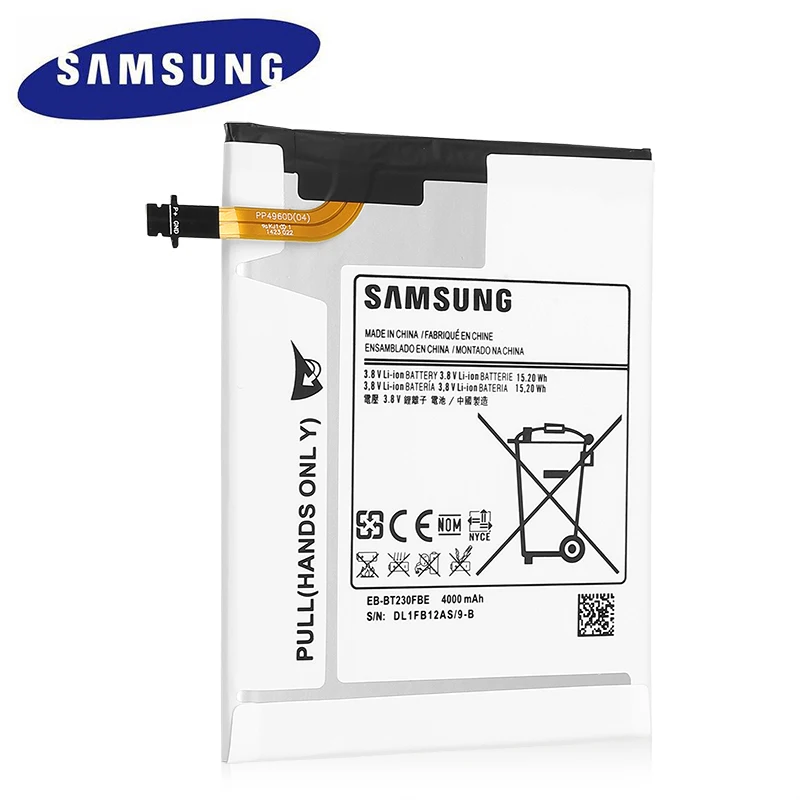 EB-BT230FBE samsung планшет Батарея для samsung Galaxy Tab 4 7,0 7," T230 T231 T235 SM-T230 SM-T231 SM-T235 Батарея 4000 мА-ч