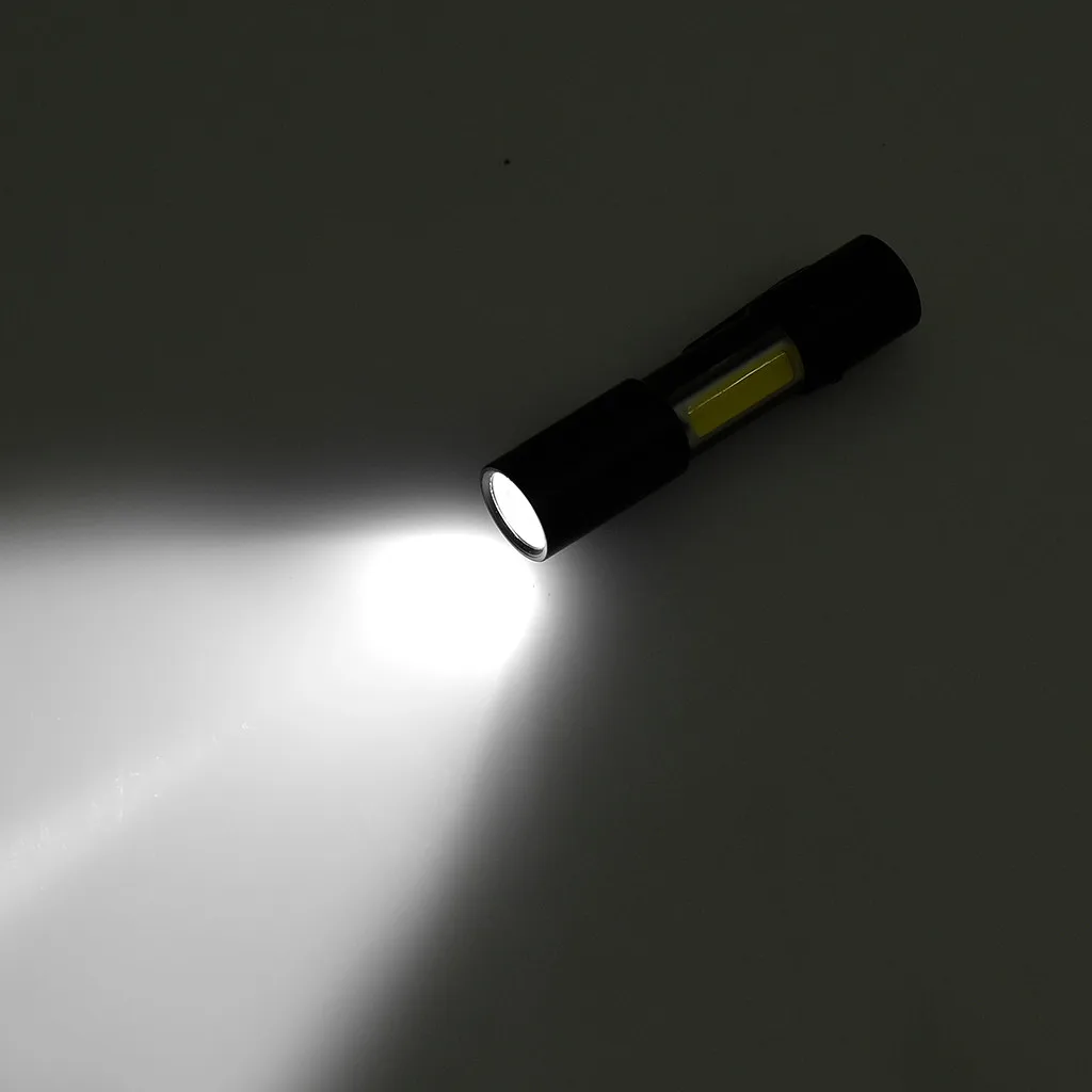 Mini Flashlight Xpe Led Cob Torch Lamp Clip Penlight 1xaaa Powered 4 Modes Pocket Desktop Flashlight#p30 | Лампы и освещение