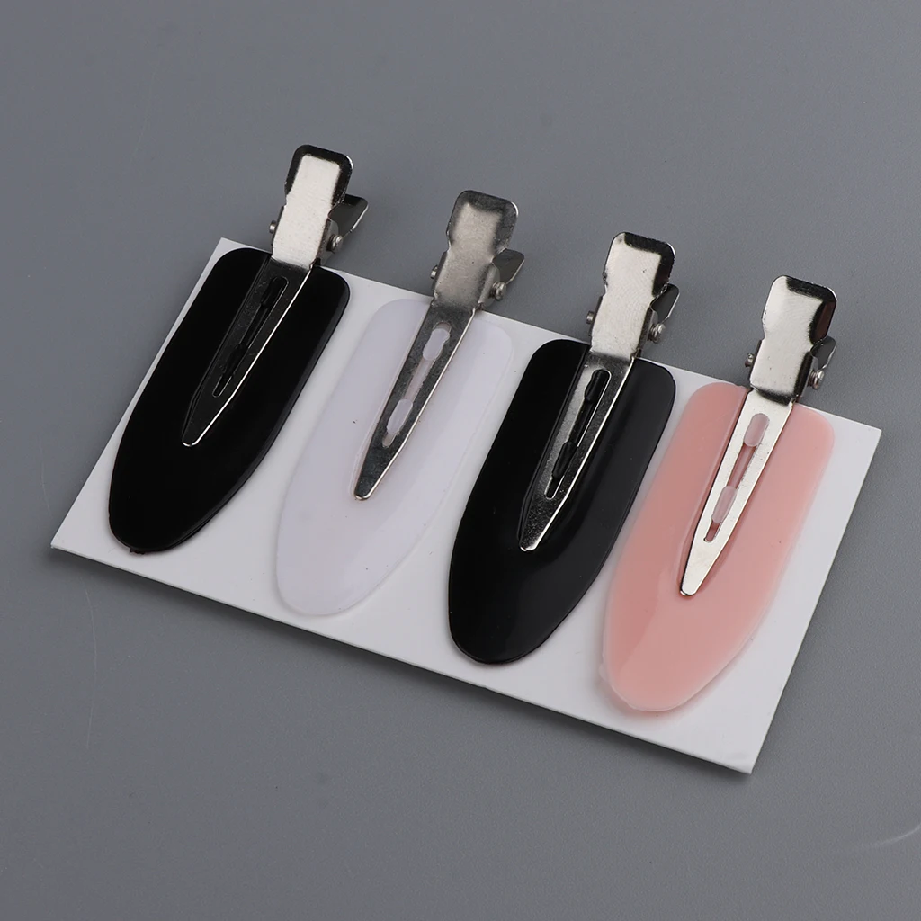 

4x Plastic No Hairclips Headwear Barrette Women Girls Makeup Clamps